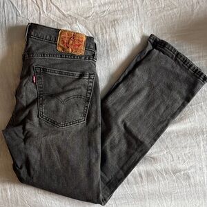 Levi's Men's Straight Jeans in Charcoal